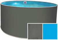 Сборный бассейн ЛАГУНА вкапываемый ТМ594 круглый 250х150 см (платина)